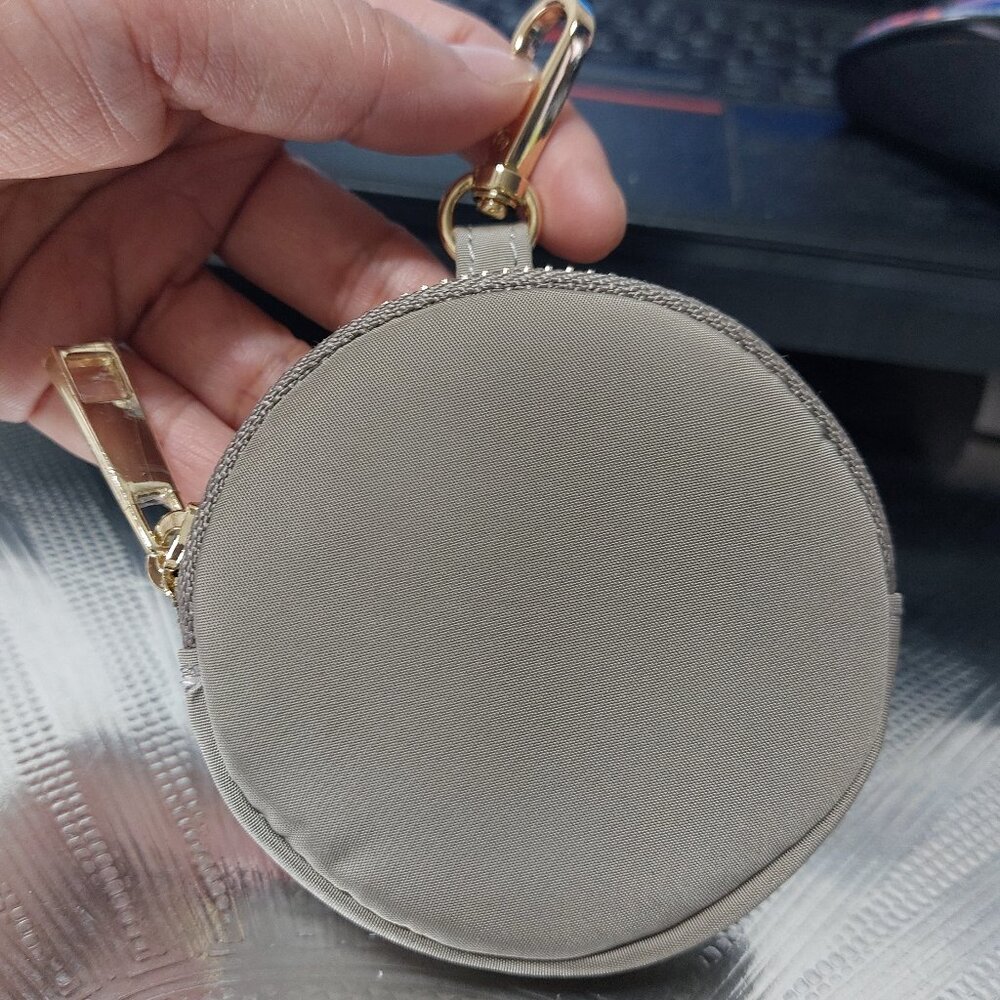 Round Mini Clip On Bag Coin Purse Mini Wallet Waterproof Cute Practical
